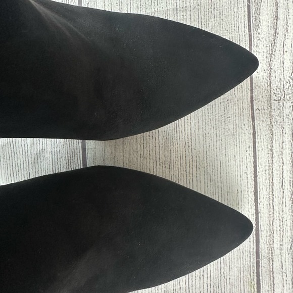 Jessica Simpson Ankle Booties Valyn High Stiletto Suede Black Size 6 - Picture 4 of 11